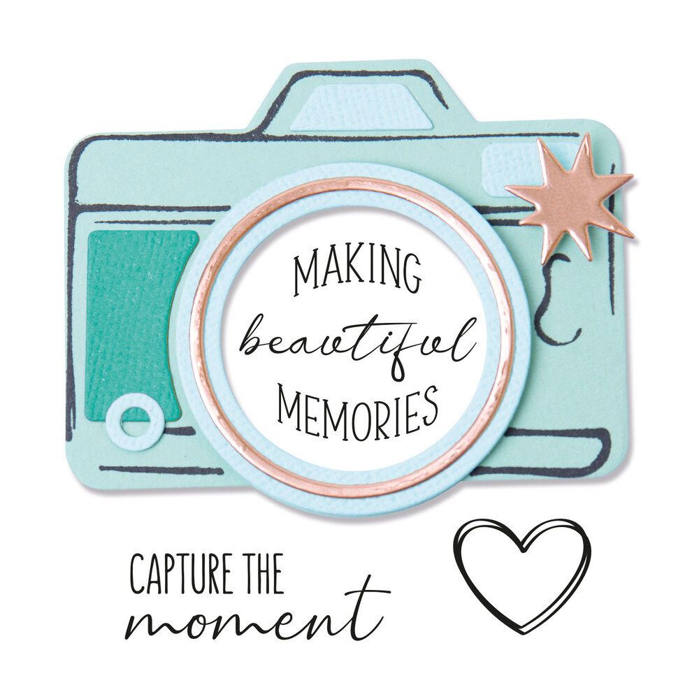 Sizzix Framelits Die w/Stamps by Olivia Rose Memory Maker (6+4pcs) (665657) (DISCONTINUED) Sizzix Framelits Die w/Stamps by Olivia Rose Memory Maker (6+4pcs) (665657) (DISCONTINUED)