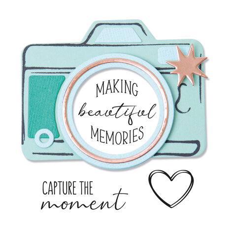 Sizzix Framelits Die w/Stamps by Olivia Rose Memory Maker (6+4pcs) (665657) (DISCONTINUED) Sizzix Framelits Die w/Stamps by Olivia Rose Memory Maker (6+4pcs) (665657) (DISCONTINUED)