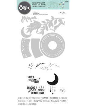 Sizzix Framelits Die w/Stamps by Olivia Rose Special Wishes (10+7pcs) (665940) (DISCONTINUED)