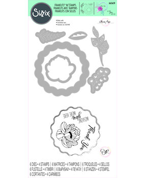 Sizzix Framelits Die w/Stamps by Olivia Rose Window Box (6+4pcs) (665659) (DISCONTINUED)