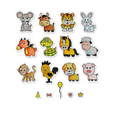 Sizzix Framelits Die w/Stamps Zodiac Animals (18+17pcs) (662615) (DISCONTINUED)