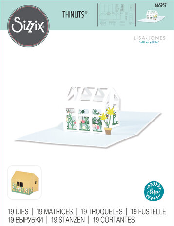 Sizzix Thinlits Plus Die by Lisa Jones Pop-Up Garden (19pcs) (665957) (DISCONTINUED)