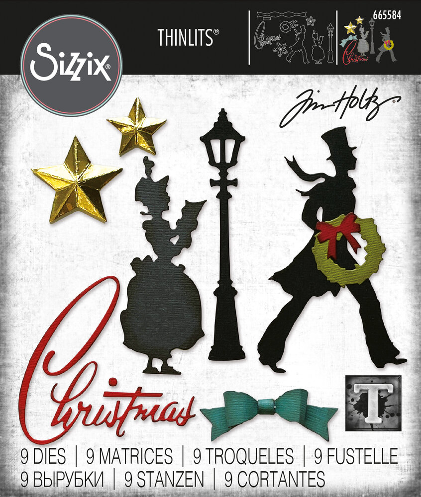 Sizzix Thinlits Die by Tim Holtz Vault Series: Christmas 2021 (9pcs) (665584) (DISCONTINUED)