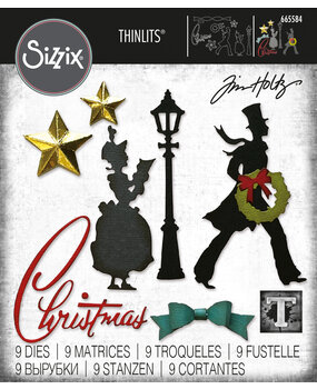 Sizzix Thinlits Die by Tim Holtz Vault Series: Christmas 2021 (9pcs) (665584) (DISCONTINUED) Sizzix Thinlits Die by Tim Holtz Vault Series: Christmas 2021 (9pcs) (665584) (DISCONTINUED)