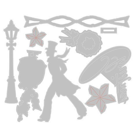 Sizzix Thinlits Die by Tim Holtz Vault Series: Christmas 2021 (9pcs) (665584) (DISCONTINUED)