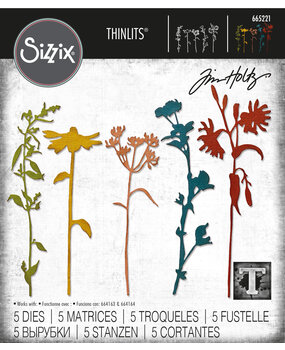 Sizzix Thinlits Die by Tim Holtz Wildflower Stems #3 (5pcs) (665221) Sizzix Thinlits Die by Tim Holtz Wildflower Stems #3 (5pcs) (665221)