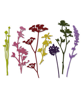 Sizzix Thinlits Die by Tim Holtz Wildflowers (7pcs) (661190) Sizzix Thinlits Die by Tim Holtz Wildflowers (7pcs) (661190)