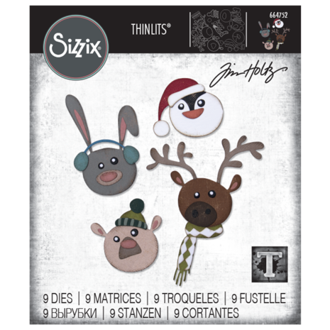 Sizzix Thinlits Die by Tim Holtz Winter Critters (9pcs) (664752) (DISCONTINUED) Sizzix Thinlits Die by Tim Holtz Winter Critters (9pcs) (664752) (DISCONTINUED)