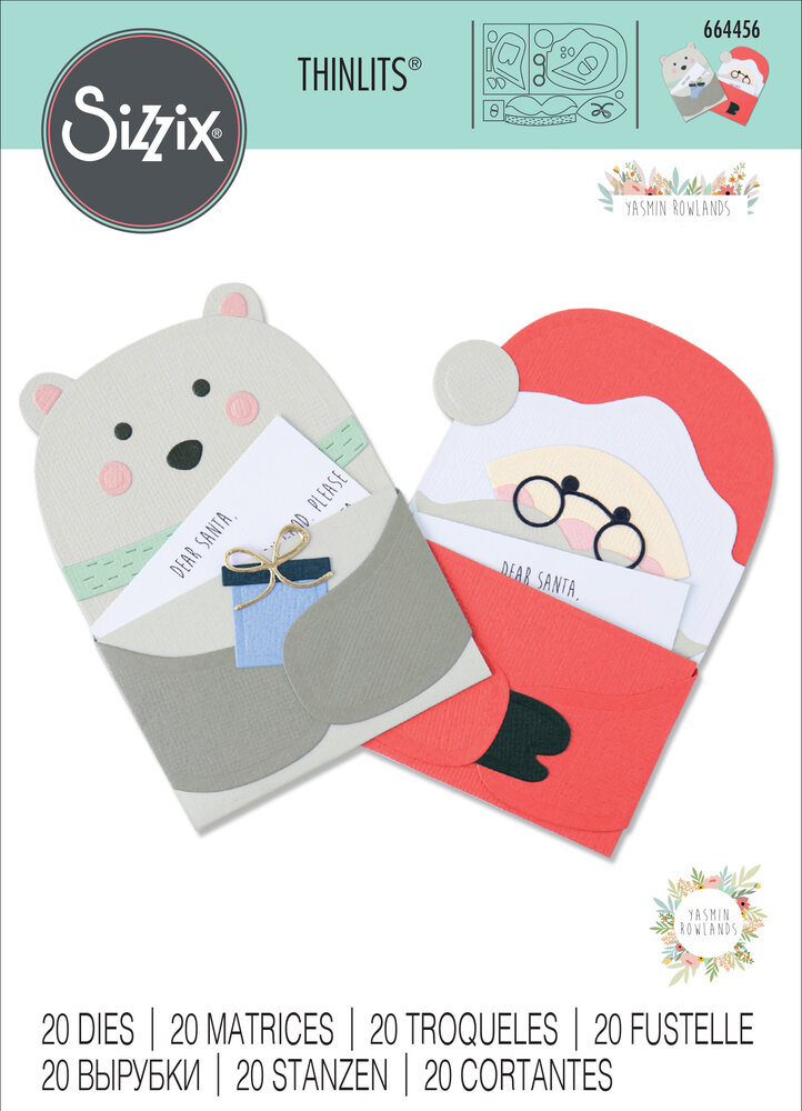 Sizzix Thinlits Die by Yasmin Rowlands Santa's Letter (20pcs) (664456) (DISCONTINUED) Sizzix Thinlits Die by Yasmin Rowlands Santa's Letter (20pcs) (664456) (DISCONTINUED)