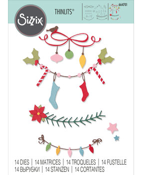 Sizzix Thinlits Die Christmas Borders (14pcs) (664701) (DISCONTINUED) Sizzix Thinlits Die Christmas Borders (14pcs) (664701) (DISCONTINUED)