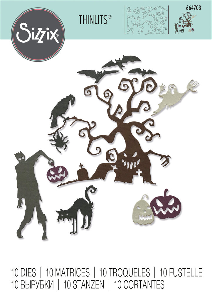 Sizzix Thinlits Die Creeps (10pcs) (664703) (DISCONTINUED) Sizzix Thinlits Die Creeps (10pcs) (664703) (DISCONTINUED)