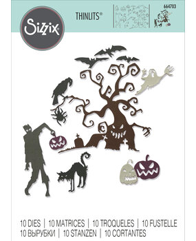 Sizzix Thinlits Die Creeps (10pcs) (664703) (OUTLET)