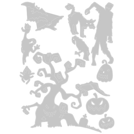 Sizzix Thinlits Die Creeps (10pcs) (664703) (DISCONTINUED) Sizzix Thinlits Die Creeps (10pcs) (664703) (DISCONTINUED)