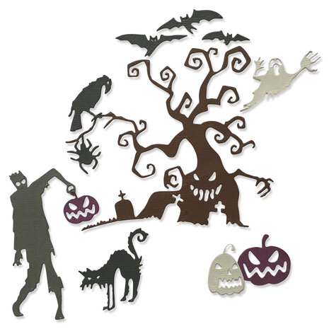 Sizzix Thinlits Die Creeps (10pcs) (664703) (DISCONTINUED) Sizzix Thinlits Die Creeps (10pcs) (664703) (DISCONTINUED)