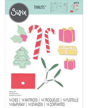 Sizzix Thinlits Die Stocking Fillers (14pcs) (664716) (DISCONTINUED) Sizzix Thinlits Die Stocking Fillers (14pcs) (664716) (DISCONTINUED)