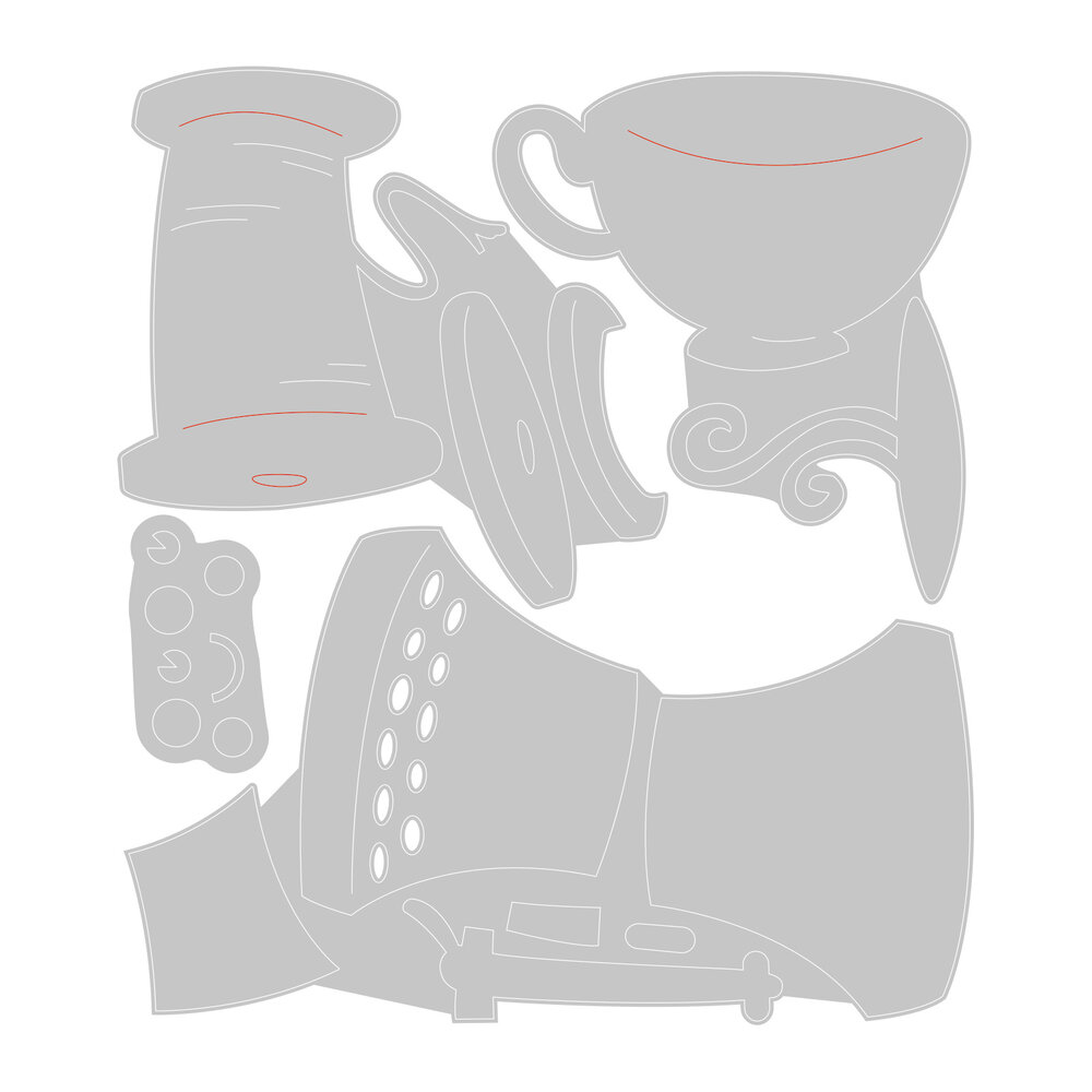 Sizzix Thinlits Die w/Stamps by Pete Hughes Crazy Characters #1 (4+3pcs) (666101) (DISCONTINUED) Sizzix Thinlits Die w/Stamps by Pete Hughes Crazy Characters #1 (4+3pcs) (666101) (DISCONTINUED)