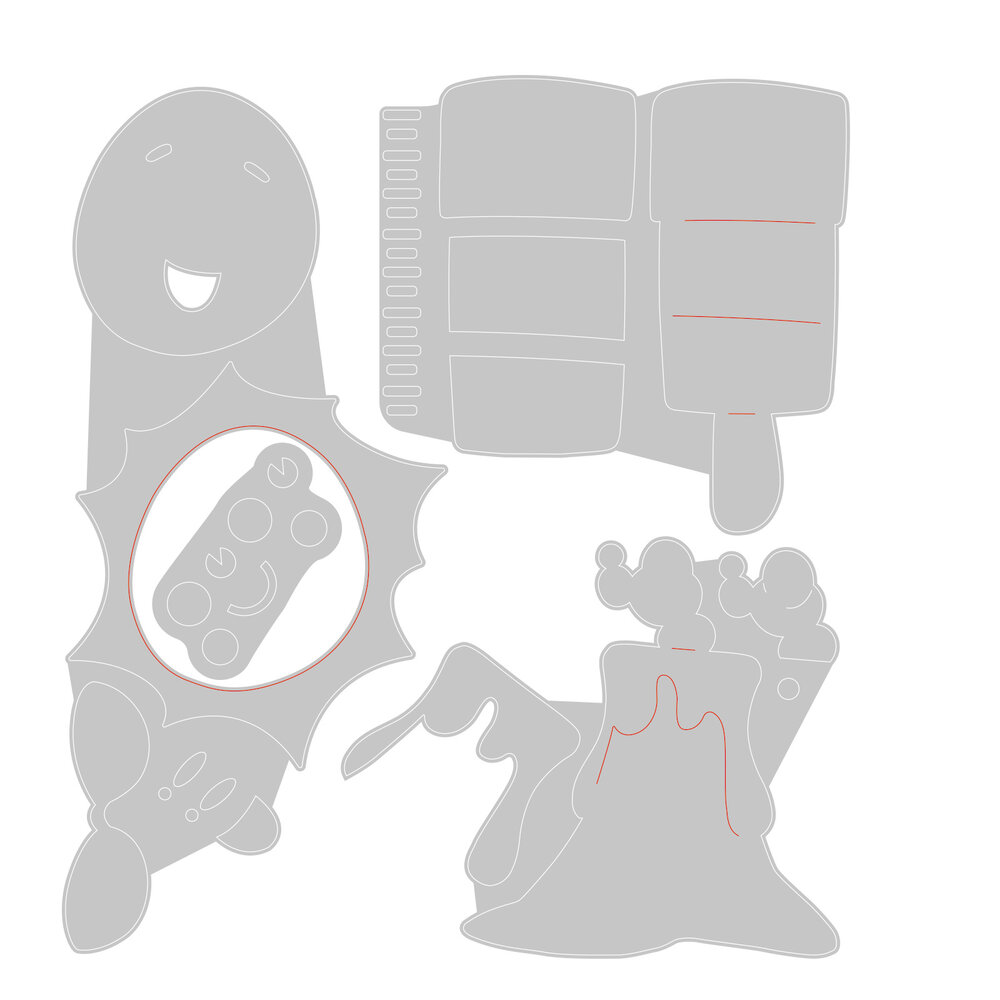 Sizzix Thinlits Die w/Stamps by Pete Hughes Crazy Characters #2 (4+3pcs) (666222) (DISCONTINUED) Sizzix Thinlits Die w/Stamps by Pete Hughes Crazy Characters #2 (4+3pcs) (666222) (DISCONTINUED)