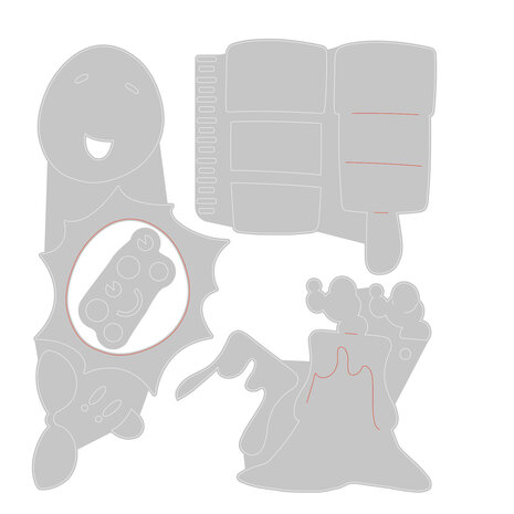 Sizzix Thinlits Die w/Stamps by Pete Hughes Crazy Characters #2 (4+3pcs) (666222) (DISCONTINUED) Sizzix Thinlits Die w/Stamps by Pete Hughes Crazy Characters #2 (4+3pcs) (666222) (DISCONTINUED)