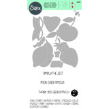 Sizzix Thinlits Die w/Stamps by Pete Hughes Fruity Friends #1 (8+3pcs) (666102) (DISCONTINUED) Sizzix Thinlits Die w/Stamps by Pete Hughes Fruity Friends #1 (8+3pcs) (666102) (DISCONTINUED)