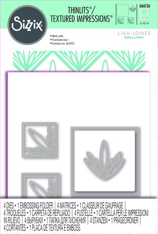 Sizzix Thinlits Die w/Textured Impressions by Lisa Jones Ornate Frame (4pcs) (666136) (DISCONTINUED) Sizzix Thinlits Die w/Textured Impressions by Lisa Jones Ornate Frame (4pcs) (666136) (DISCONTINUED)