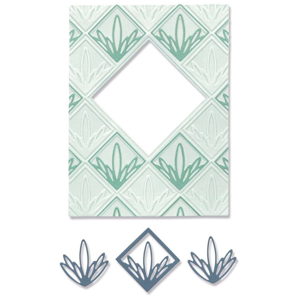 Sizzix Thinlits Die w/Textured Impressions by Lisa Jones Ornate Frame (4pcs) (666136) (DISCONTINUED) Sizzix Thinlits Die w/Textured Impressions by Lisa Jones Ornate Frame (4pcs) (666136) (DISCONTINUED)
