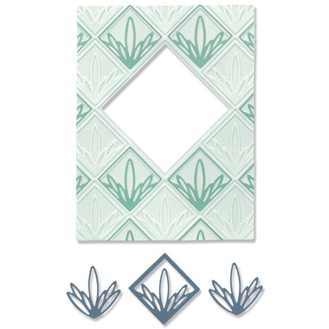 Sizzix Thinlits Die w/Textured Impressions by Lisa Jones Ornate Frame (4pcs) (666136) (DISCONTINUED) Sizzix Thinlits Die w/Textured Impressions by Lisa Jones Ornate Frame (4pcs) (666136) (DISCONTINUED)