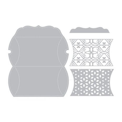 Sizzix Thinlits Plus Die Box, Pillow (5pcs) (660844) (DISCONTINUED)