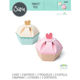 Sizzix Thinlits Plus Die by Debi Potter Fabulous Cupcake Box (2pcs) (666231) (DISCONTINUED) Sizzix Thinlits Plus Die by Debi Potter Fabulous Cupcake Box (2pcs) (666231) (DISCONTINUED)