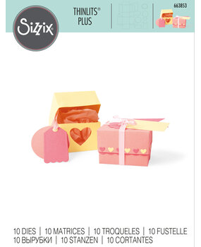 Sizzix Thinlits Plus Die by Jenna Rushforth Box & Labels (10pcs) (663853) (DISCONTINUED) Sizzix Thinlits Plus Die by Jenna Rushforth Box & Labels (10pcs) (663853) (DISCONTINUED)