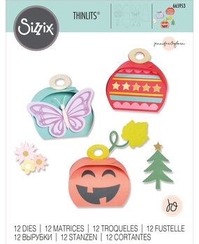 Sizzix Thinlits Plus Die by Jennifer Ogborn Holiday Gift Boxes (12pcs) (665953) (DISCONTINUED) Sizzix Thinlits Plus Die by Jennifer Ogborn Holiday Gift Boxes (12pcs) (665953) (DISCONTINUED)