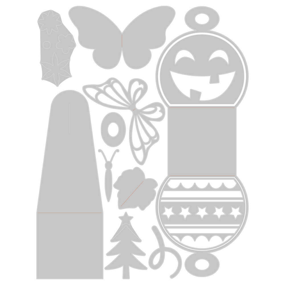 Sizzix Thinlits Plus Die by Jennifer Ogborn Holiday Gift Boxes (12pcs) (665953) (DISCONTINUED) Sizzix Thinlits Plus Die by Jennifer Ogborn Holiday Gift Boxes (12pcs) (665953) (DISCONTINUED)