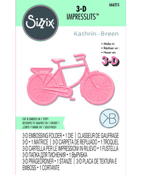 Sizzix 3D Impresslits by Kath Breen Bicycle (666215) (DISCONTINUED) Sizzix 3D Impresslits by Kath Breen Bicycle (666215) (DISCONTINUED)