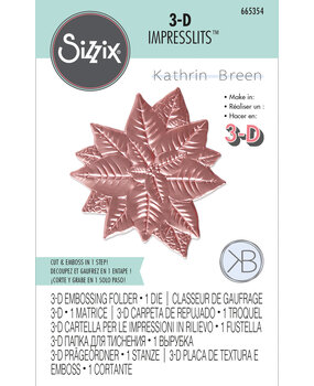 Sizzix 3D Impresslits by Kath Breen Poinsettia (665354) (DISCONTINUED) Sizzix 3D Impresslits by Kath Breen Poinsettia (665354) (DISCONTINUED)