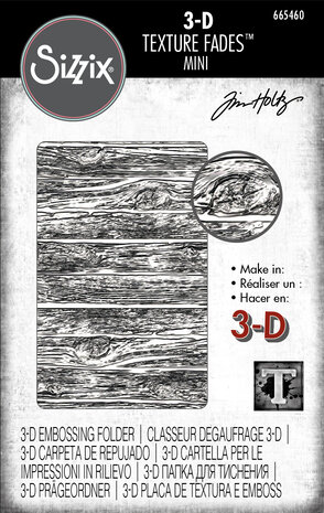 Sizzix 3D Texture Fades Mini by Tim Holtz Lumber (665460)