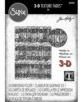 Sizzix 3D Texture Fades by Tim Holtz Typewriter (664760) Sizzix 3D Texture Fades by Tim Holtz Typewriter (664760)