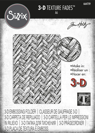 Sizzix 3D Texture Fades by Tim Holtz Intertwined (664759)