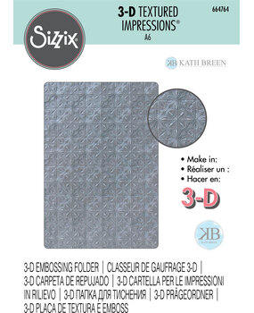 Sizzix 3D Textured Impressions by Kath Breen Tileable (664764) (DISCONTINUED) Sizzix 3D Textured Impressions by Kath Breen Tileable (664764) (DISCONTINUED)