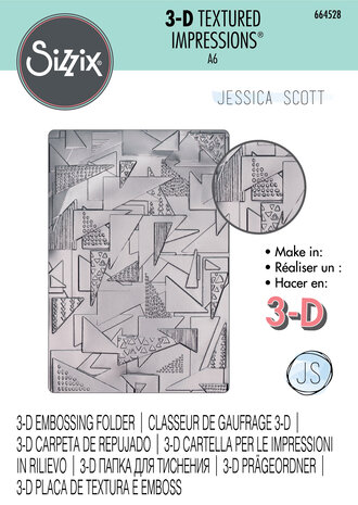 Sizzix 3D Textured Impressions by Jessica Scott Doodle Triangles (664528) (DISCONTINUED) Sizzix 3D Textured Impressions by Jessica Scott Doodle Triangles (664528) (DISCONTINUED)
