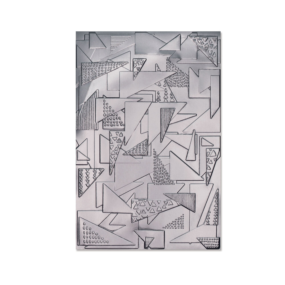 Sizzix 3D Textured Impressions by Jessica Scott Doodle Triangles (664528) (DISCONTINUED) Sizzix 3D Textured Impressions by Jessica Scott Doodle Triangles (664528) (DISCONTINUED)