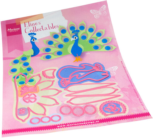 Marianne Design Eline's Peacock Dies (COL1530) (DISCONTINUED) Marianne Design Eline's Peacock Dies (COL1530) (DISCONTINUED)