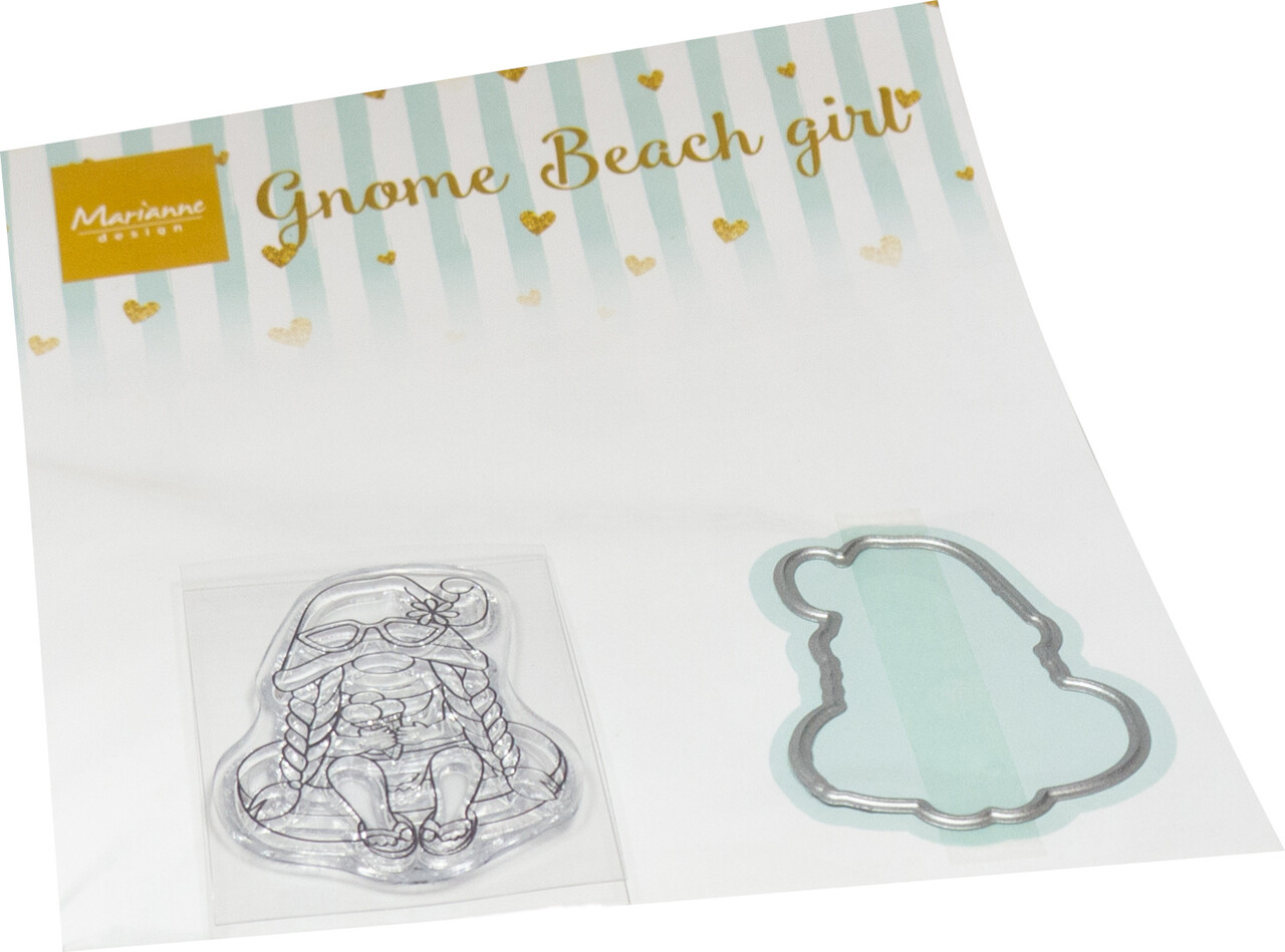 Marianne Design Gnomes Beach Girl Stamp & Die (CS1134) (DISCONTINUED) Marianne Design Gnomes Beach Girl Stamp & Die (CS1134) (DISCONTINUED)