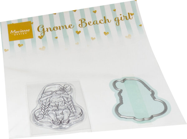 Marianne Design Gnomes Beach Girl Stamp & Die (CS1134) (DISCONTINUED) Marianne Design Gnomes Beach Girl Stamp & Die (CS1134) (DISCONTINUED)