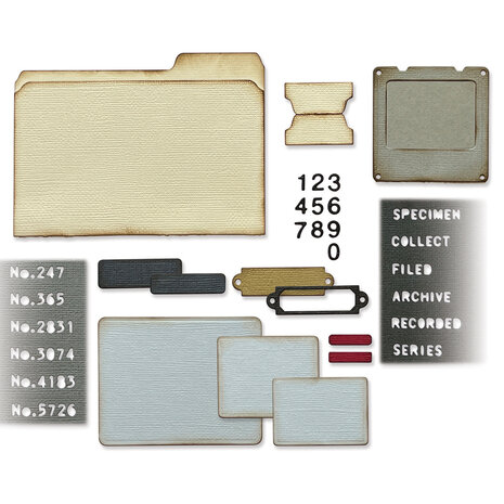 Sizzix Thinlits Die by Tim Holtz Specimen (54pcs) (665930) Sizzix Thinlits Die by Tim Holtz Specimen (54pcs) (665930)