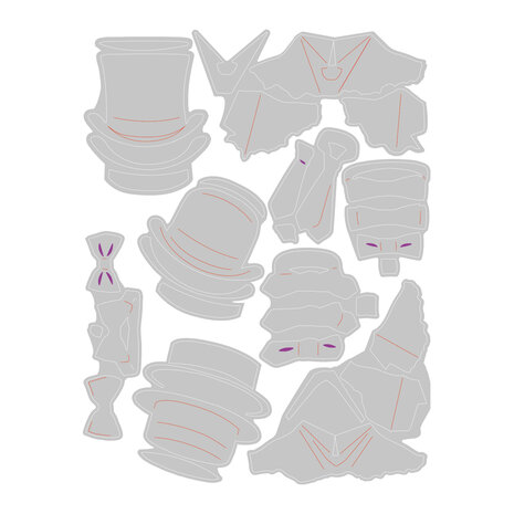 Sizzix Thinlits Die by Tim Holtz Tailored (9pcs) (666289)