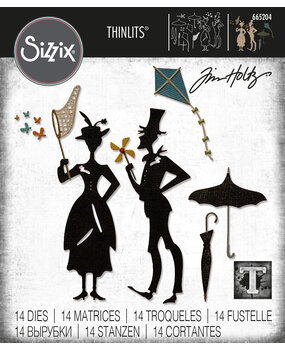 Sizzix Thinlits Die by Tim Holtz The Park (14pcs) (665204) Sizzix Thinlits Die by Tim Holtz The Park (14pcs) (665204)