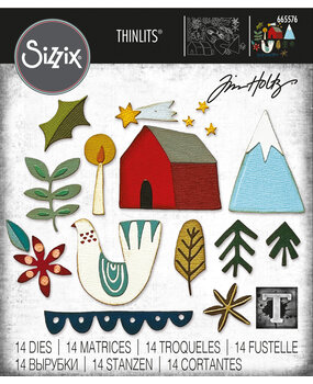 Sizzix Thinlits Die by Tim Holtz Funky Nordic (14pcs) (665576) (DISCONTINUED) Sizzix Thinlits Die by Tim Holtz Funky Nordic (14pcs) (665576) (DISCONTINUED)