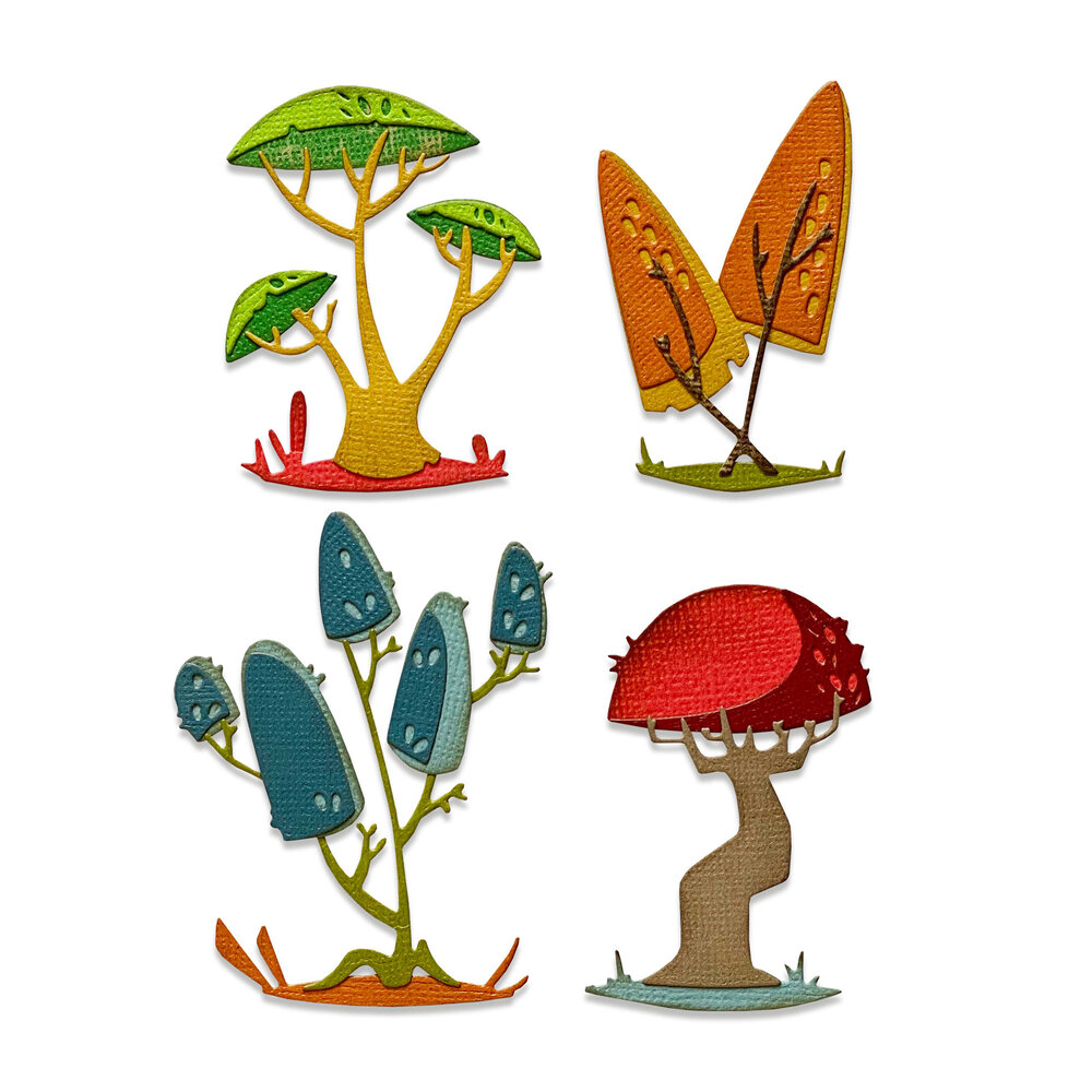 Sizzix Thinlits Die by Tim Holtz Funky Toadstools (5pcs) (665216) (DISCONTINUED) Sizzix Thinlits Die by Tim Holtz Funky Toadstools (5pcs) (665216) (DISCONTINUED)