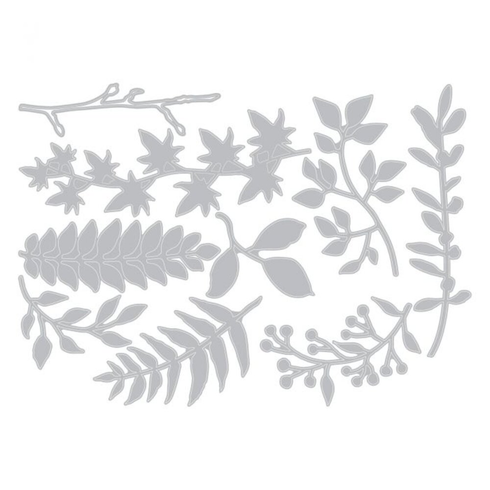Sizzix Thinlits Die by Tim Holtz Garden Greens (9pcs) (661206)