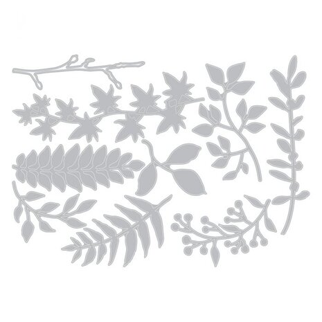 Sizzix Thinlits Die by Tim Holtz Garden Greens (9pcs) (661206)