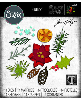 Sizzix Thinlits Die by Tim Holtz Modern Festive (14pcs) (666069) (DISCONTINUED) Sizzix Thinlits Die by Tim Holtz Modern Festive (14pcs) (666069) (DISCONTINUED)